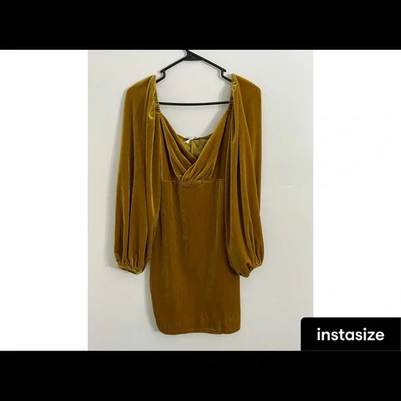 chinese dress ladies The Green Stand Cut Out Velvet Mini Dress